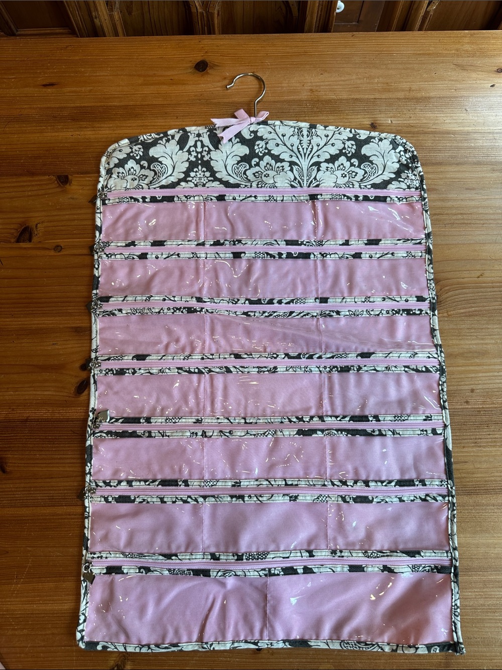 Hanging Jewelry Organizer – Pink and Black
